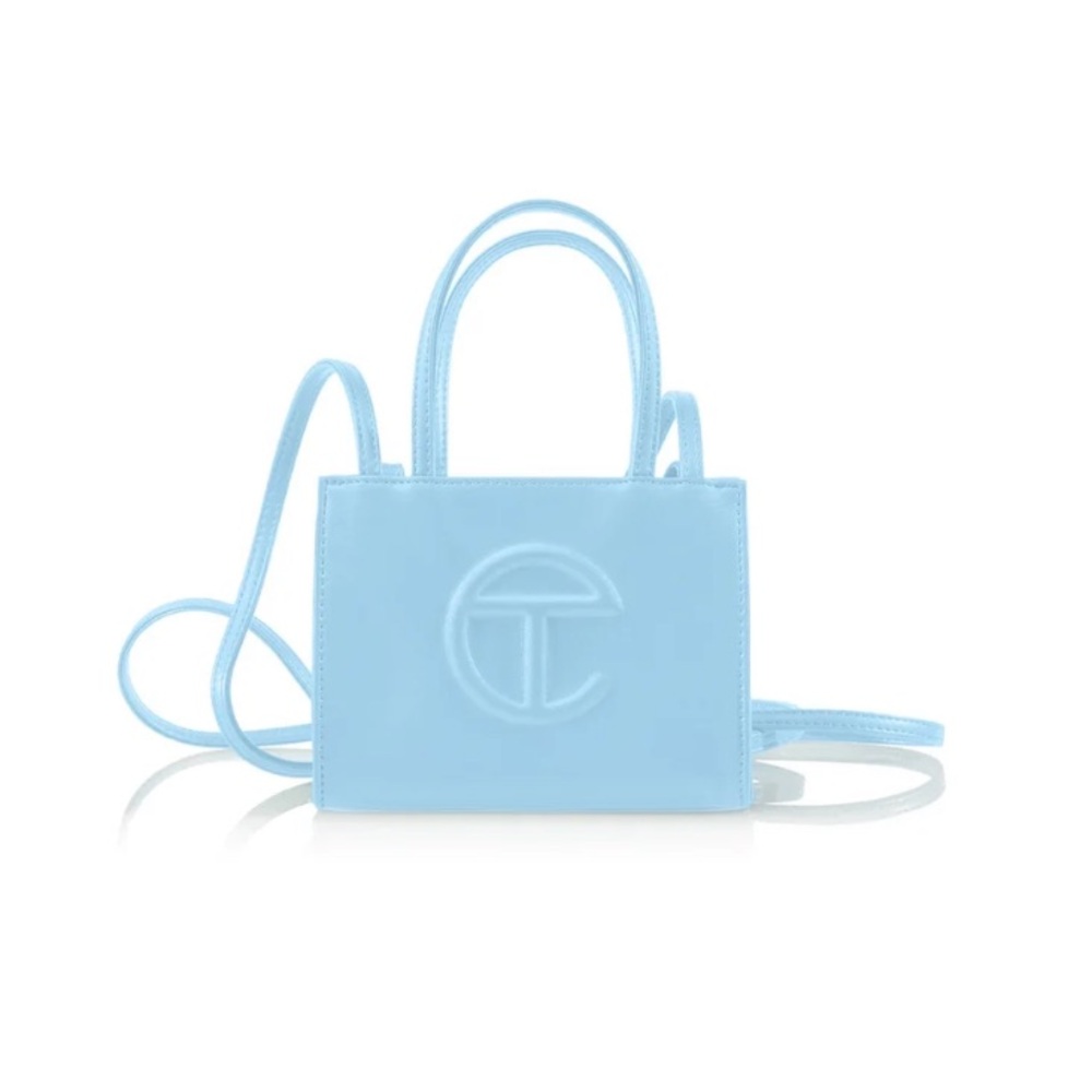 Telfar Pool Blue Shopping Bag Small